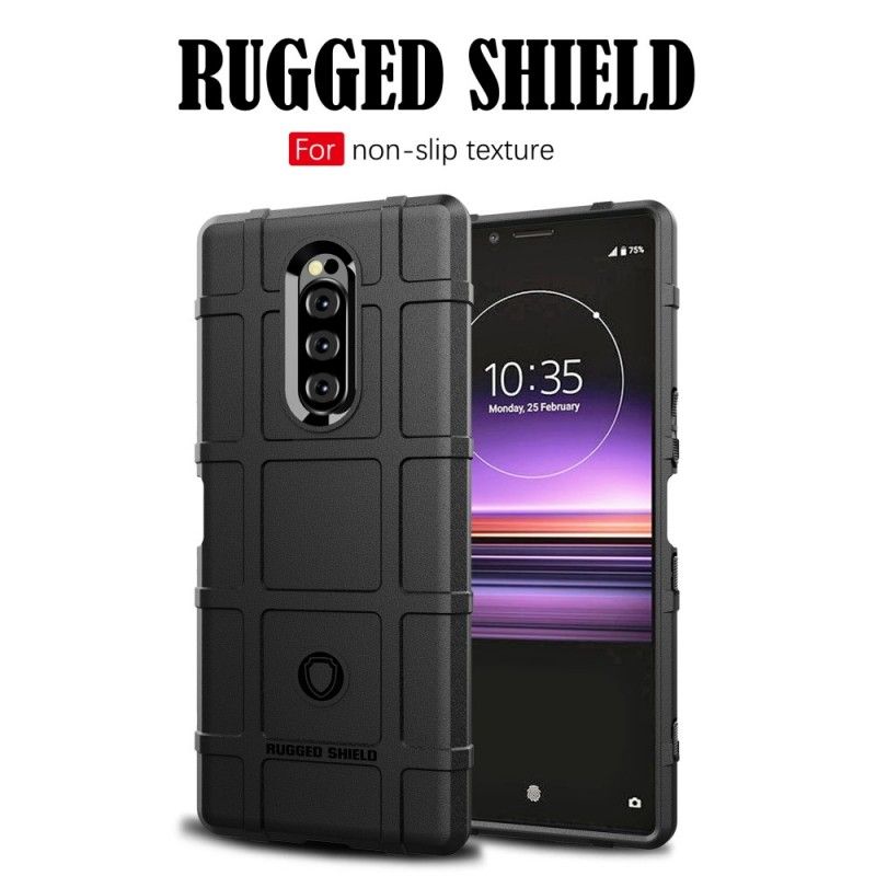 Deksel Sony Xperia 1 Svart Robust Skjold Beskyttelse