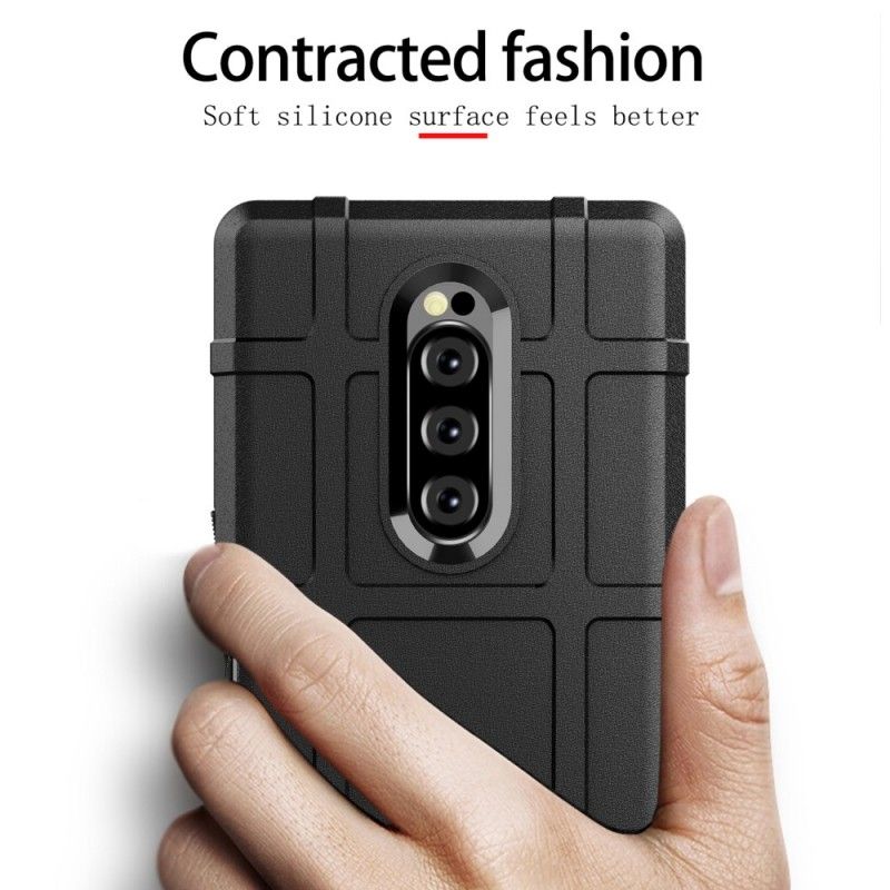 Deksel Sony Xperia 1 Svart Robust Skjold Beskyttelse