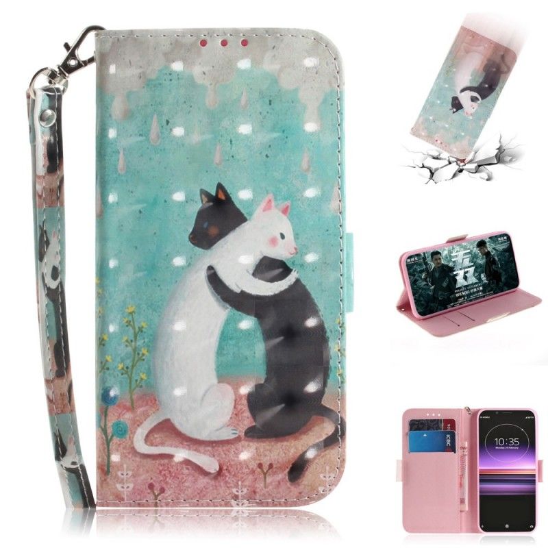 Folio Deksel for Sony Xperia 1 Tanga Kattevenner