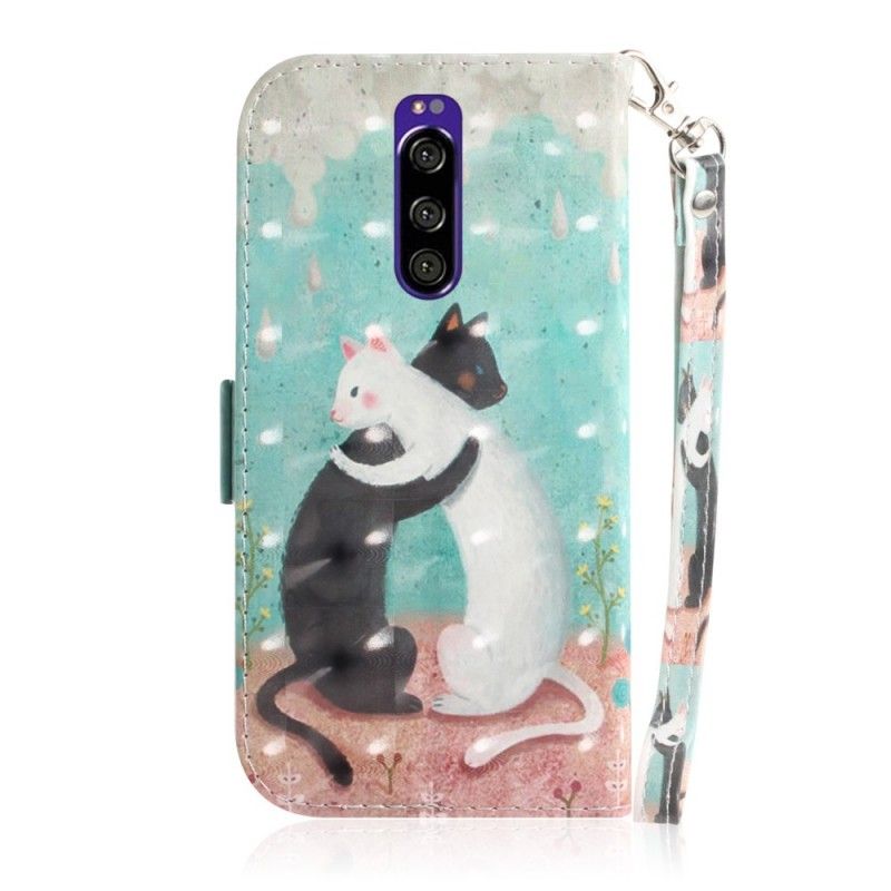 Folio Deksel for Sony Xperia 1 Tanga Kattevenner