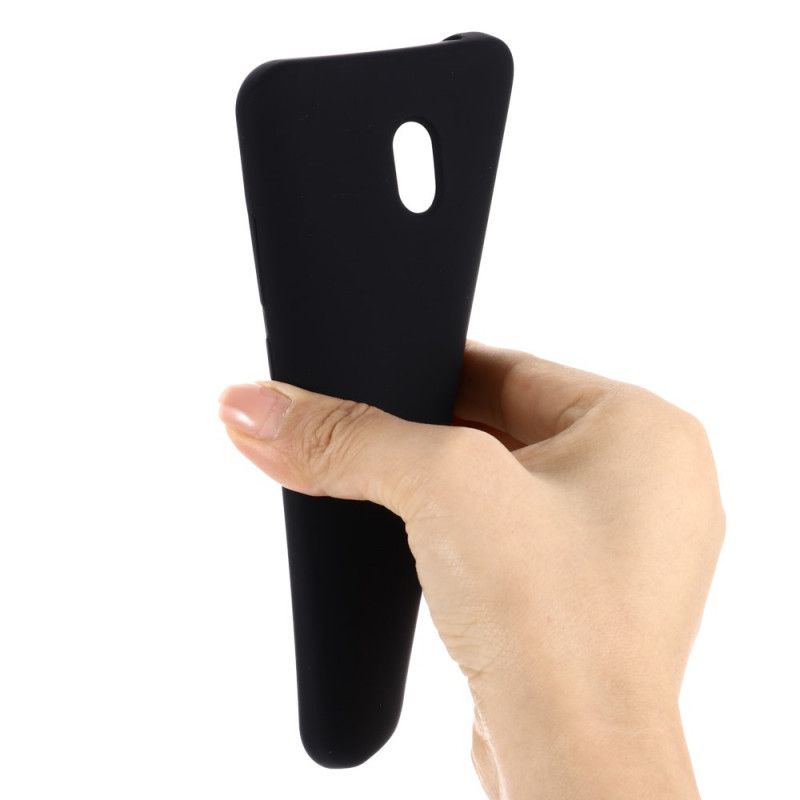Deksel Xiaomi Redmi 8A Svart Mobildeksel Flytende Silikon Design