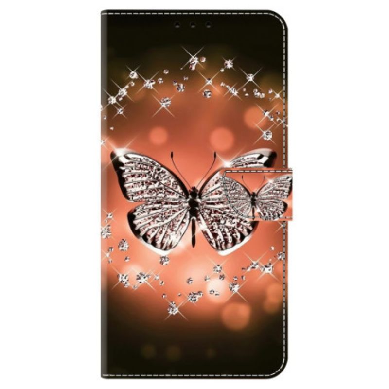 Folio Deksel Til Google Pixel 9 Pro Xl Krystallsommerfugl