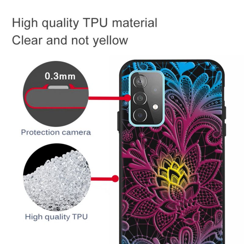 Deksel for Samsung Galaxy A72 4G / A72 5G Intens Blomster