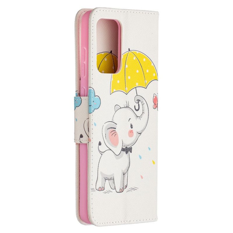 Folio Deksel for Samsung Galaxy A72 4G / A72 5G Elefantbarn