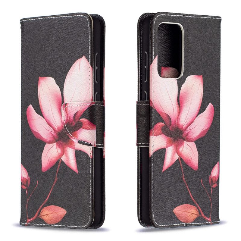 Folio Deksel Samsung Galaxy A72 4G / A72 5G Rosa Blomst