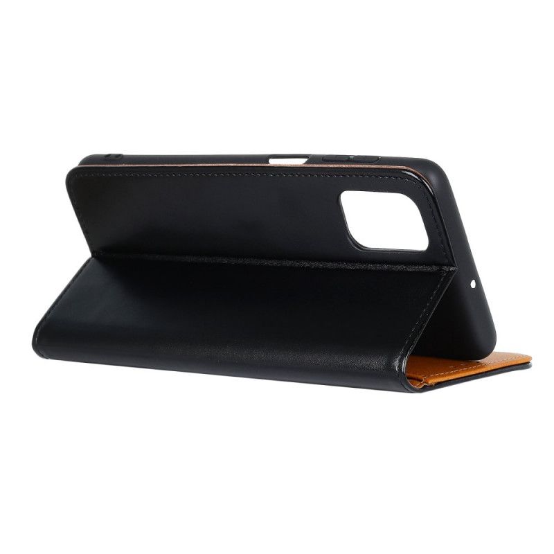 Folio Deksel Samsung Galaxy A72 4G / A72 5G Svart Trefarget Skinneffekt