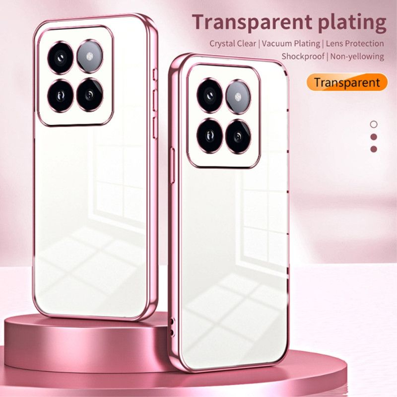 Deksel Xiaomi 14 Pro Kanter I Metallisk Stil Beskyttelse Deksel