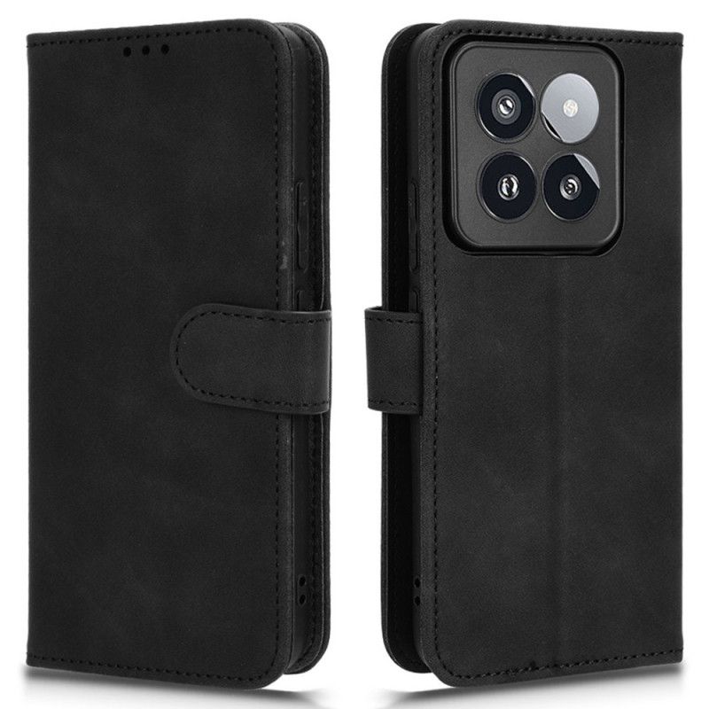 Folio Deksel Til Xiaomi 14 Pro Semsket Skinneffekt