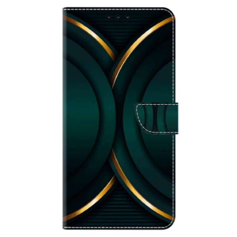 Folio Deksel Xiaomi 14 Pro Gylden Omriss
