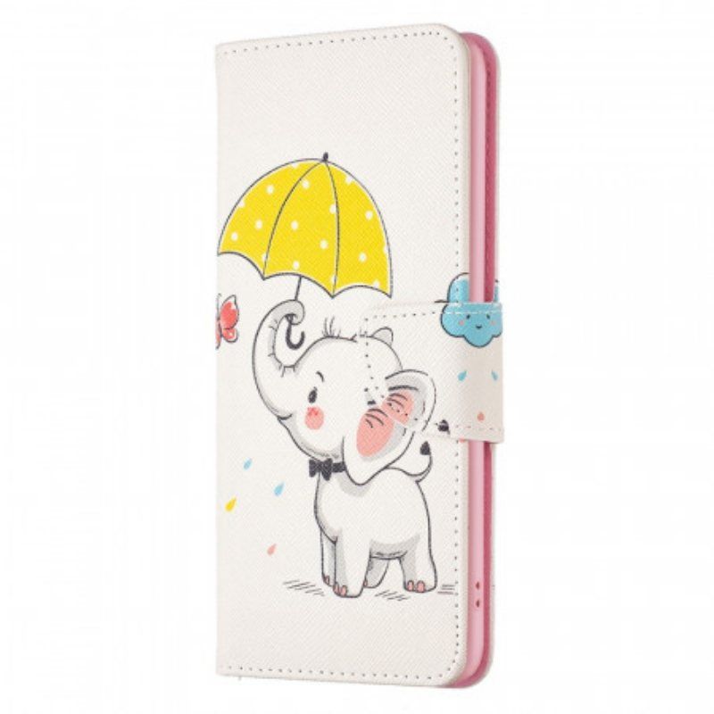 Folio Deksel Til Samsung Galaxy M53 5G Baby Elefant