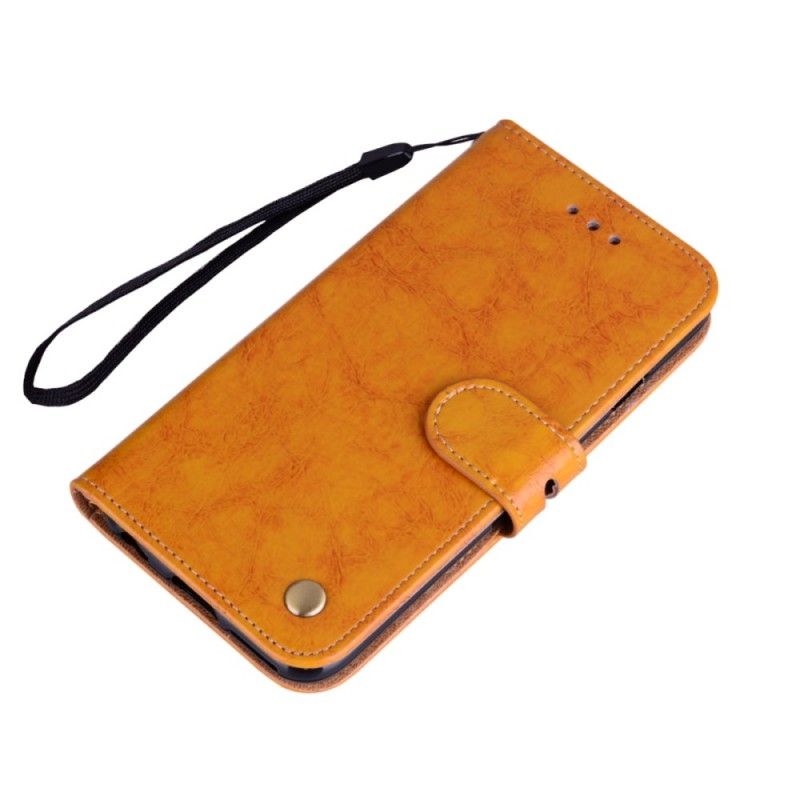 Folio Deksel Huawei Mate 20 Svart Hatprins Vintage Oljevoks Beskyttelse