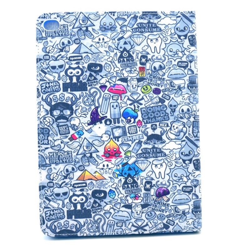 Folio Deksel iPad Mini 4 Graffiti Anti-fall