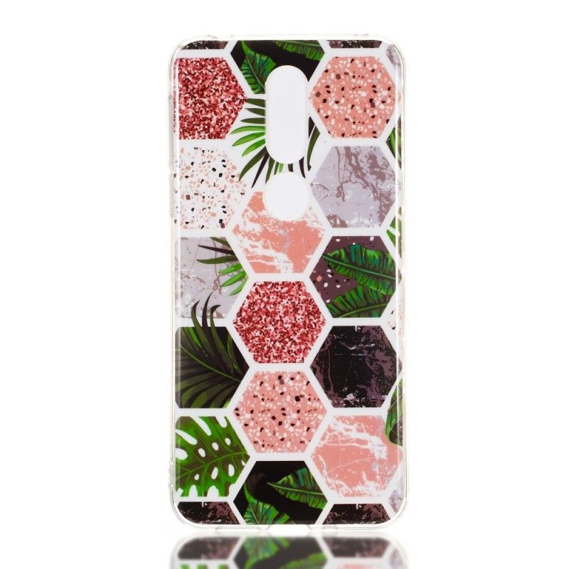 Deksel for Nokia 7.1 Bikube Og Gressglitter