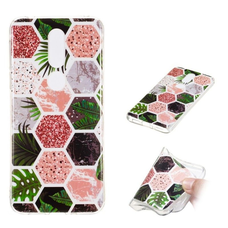 Deksel for Nokia 7.1 Bikube Og Gressglitter