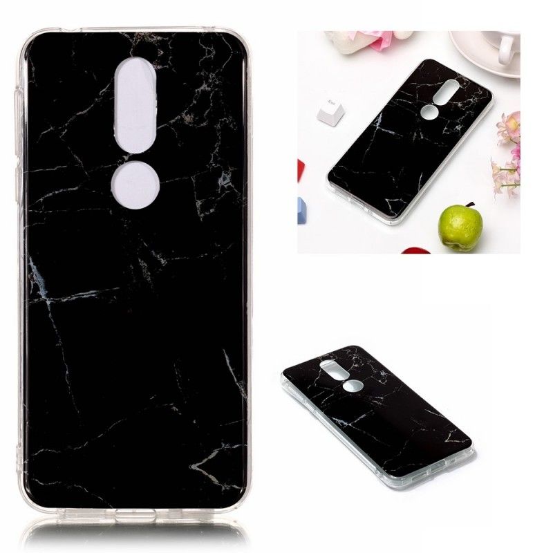 Deksel Nokia 7.1 Grønn Marmor