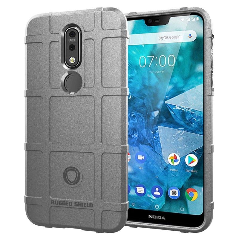 Deksel Nokia 7.1 Svart Robust Skjold
