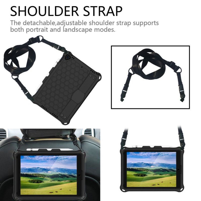 Deksel iPad Pro 10.5" Svart Eva Stroppstøtte Anti-fall