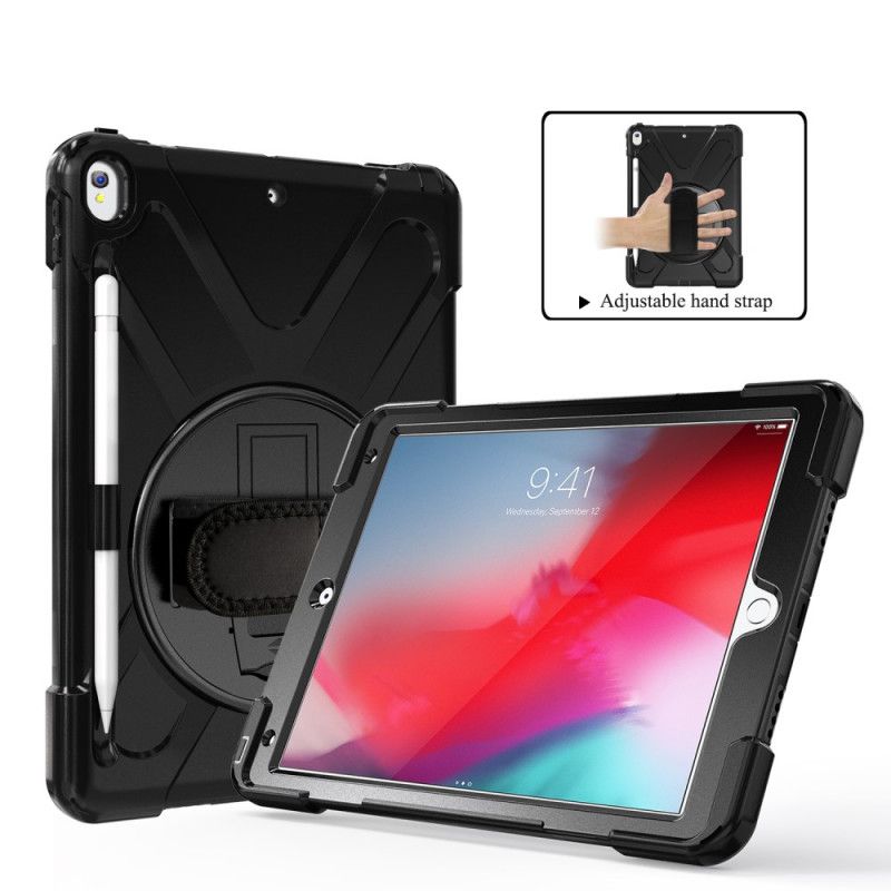 Deksel iPad Pro 10.5" Svart Stropp Og Skulderrem