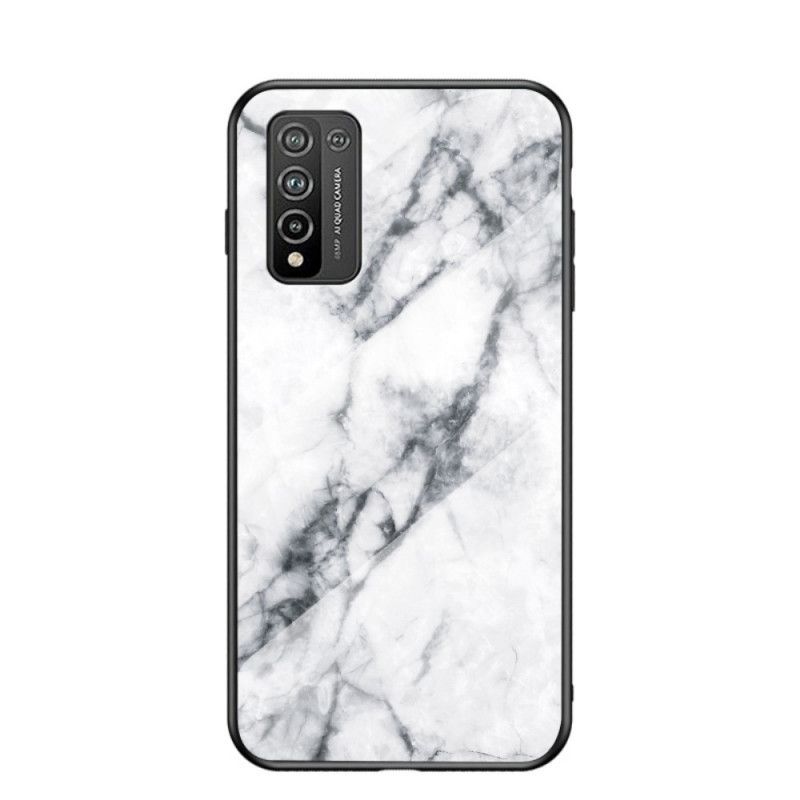 Deksel Honor 10X Lite Svart Mobildeksel Førsteklasses Farget Herdet Glass