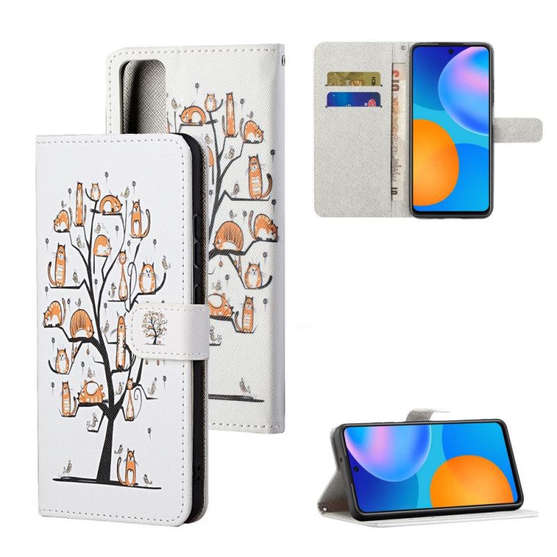 Folio Deksel for Honor 10X Lite Funky Tanga Katter