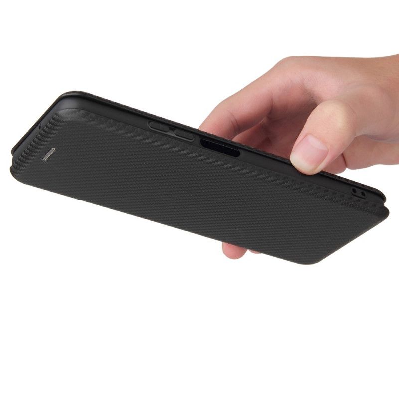 Folio Deksel Honor 10X Lite Svart Karbonfiber Anti-fall