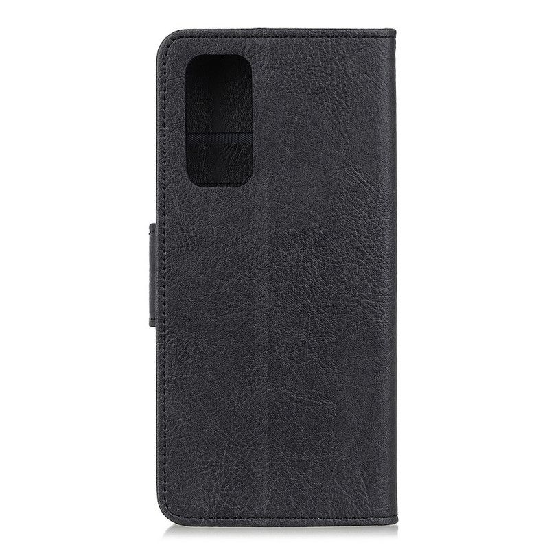 Folio Deksel Honor 10X Lite Svart Matt Lychee-Lær