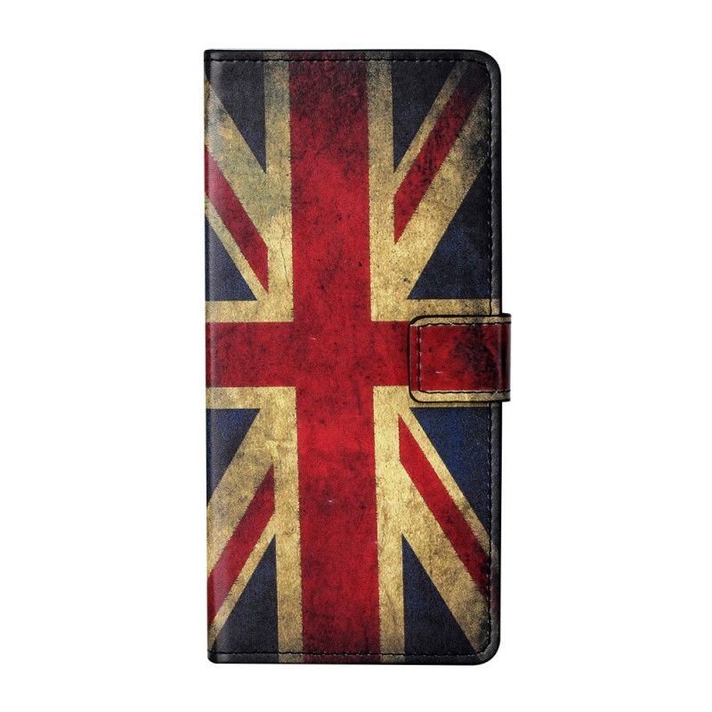 Lærdeksel Folio Deksel Honor 10X Lite Mobildeksel Englands Flagg