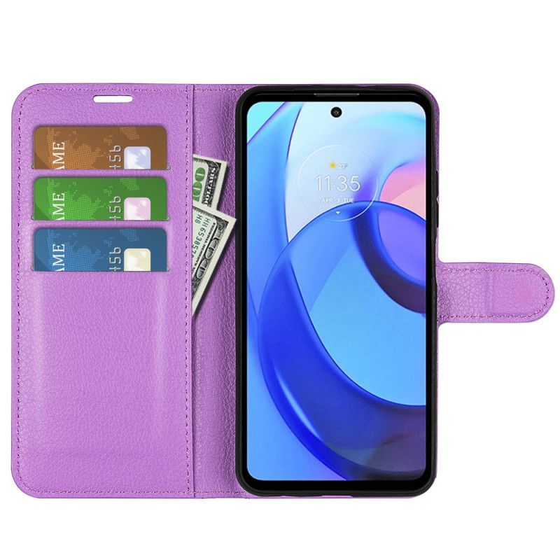 Folio Deksel Moto E20 / E30 / E40 Classic Beskyttelse Deksel