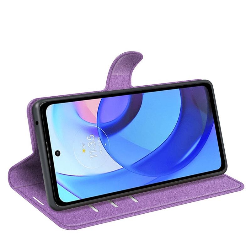 Folio Deksel Moto E20 / E30 / E40 Classic Beskyttelse Deksel