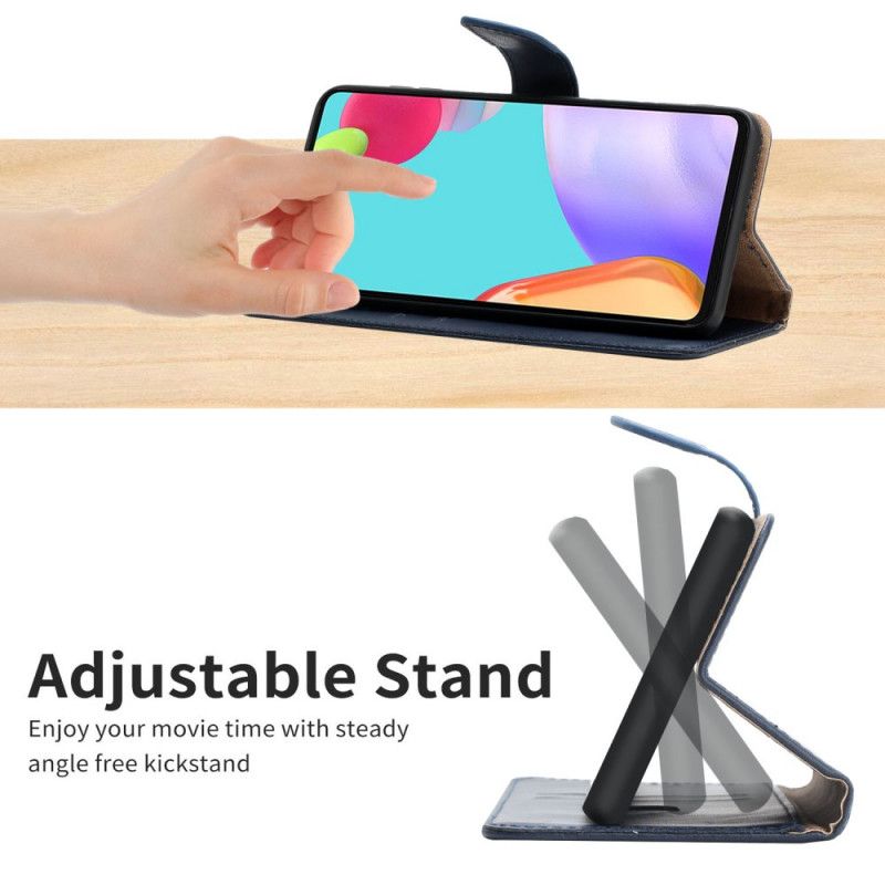Folio Deksel Moto E20 / E30 / E40 Ekte Nappa-skinn