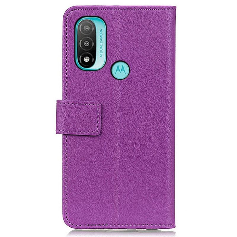 Folio Deksel Moto E20 / E30 / E40 Klassisk Khazneh