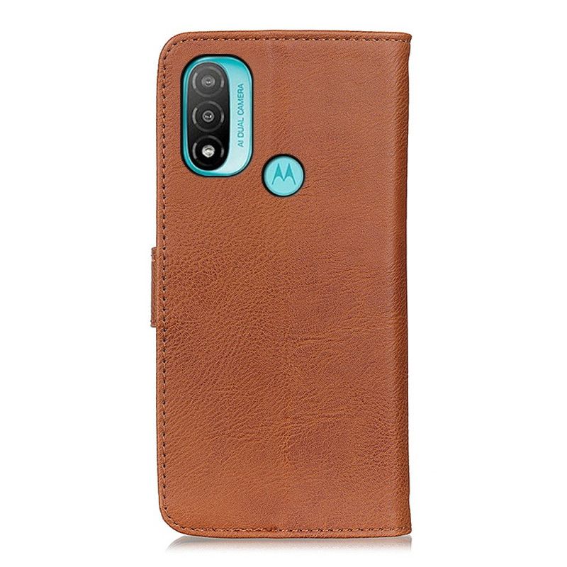 Folio Deksel Moto E20 / E30 / E40 Kunstskinn Khazneh