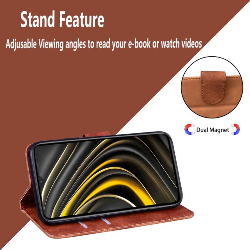 Folio Deksel Moto E20 / E30 / E40 Skin-touch Butterfly