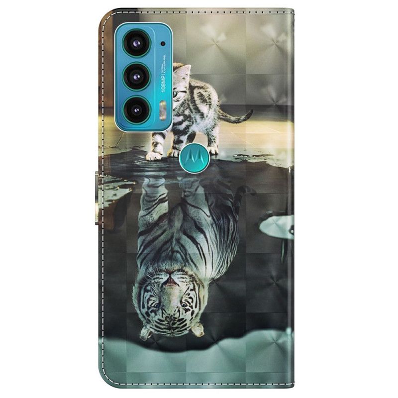 Folio Deksel Til Moto E20 / E30 / E40 Ernest The Tiger