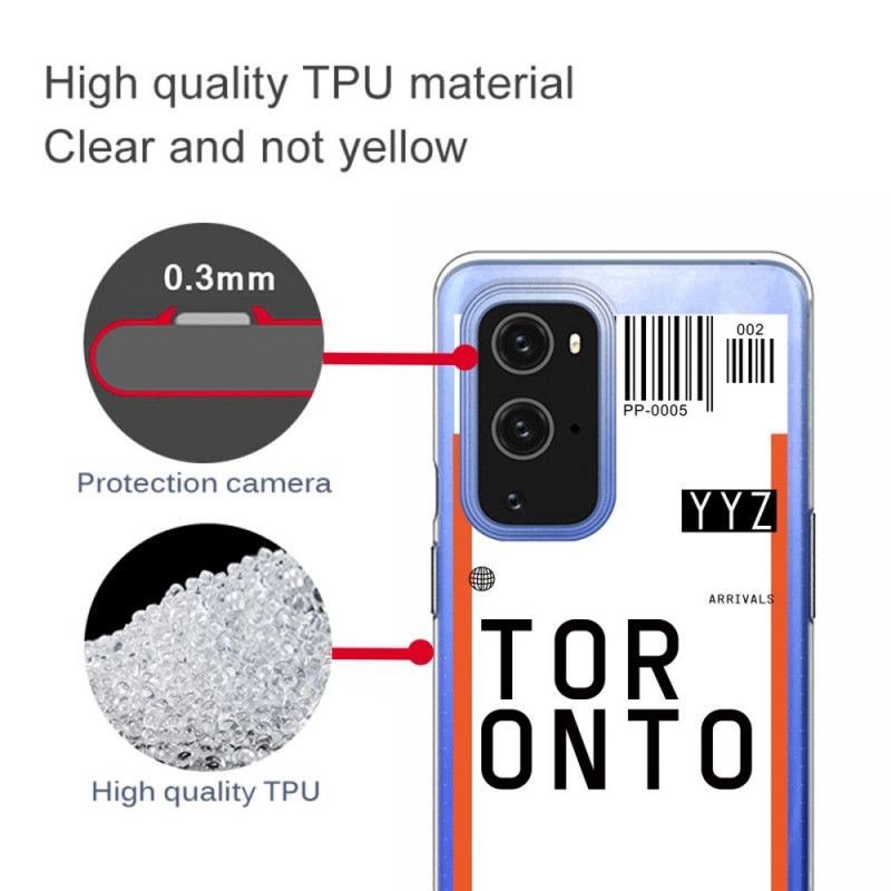 Deksel OnePlus 9 Pro Boardingkort Til Toronto