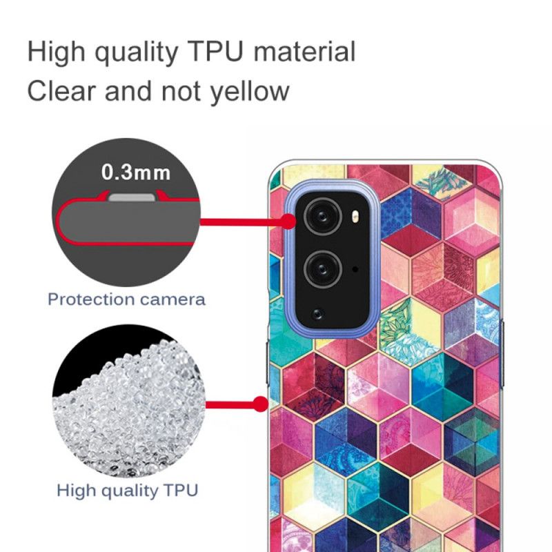 Deksel OnePlus 9 Pro Rosa Maleri Anti-fall