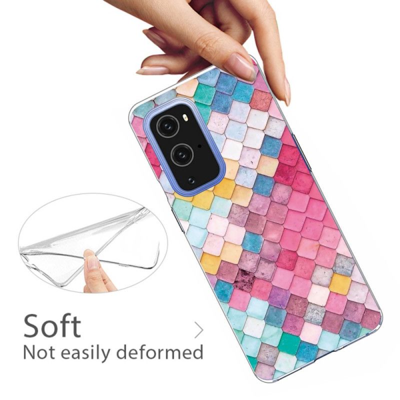 Deksel OnePlus 9 Pro Rosa Maleri Anti-fall