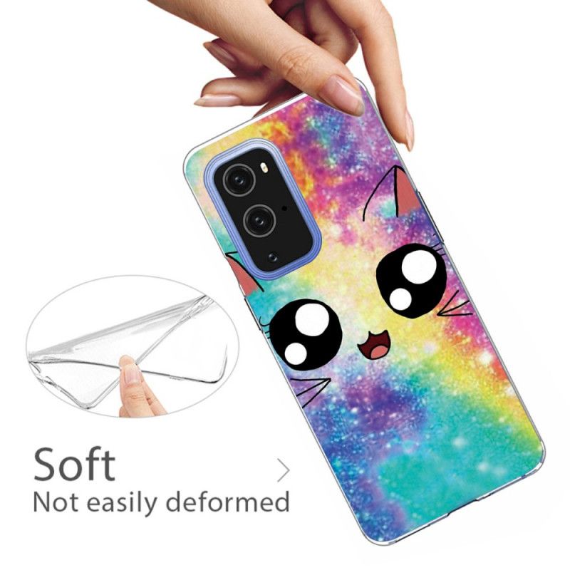 Deksel OnePlus 9 Pro Svart Tegneseriekatt