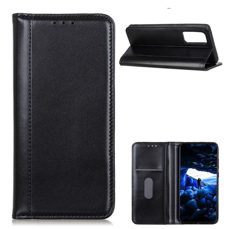 Folio Deksel OnePlus 9 Pro Svart Delt Skinn
