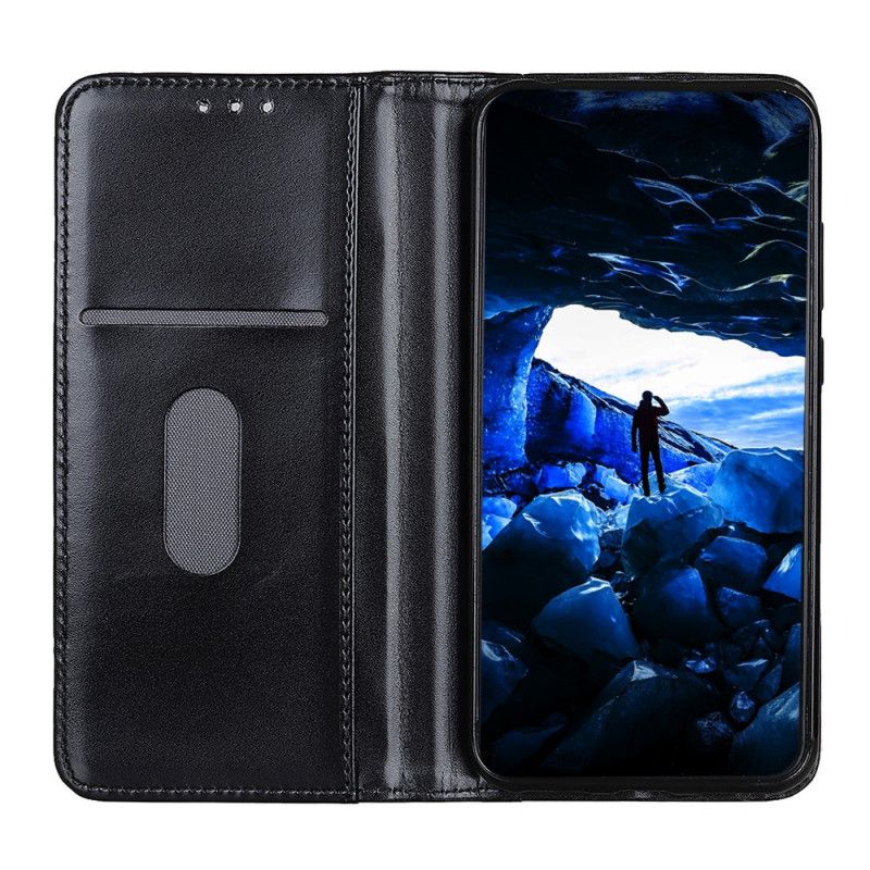 Folio Deksel OnePlus 9 Pro Svart Delt Skinn
