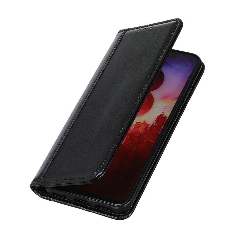 Folio Deksel OnePlus 9 Pro Svart Delt Skinn