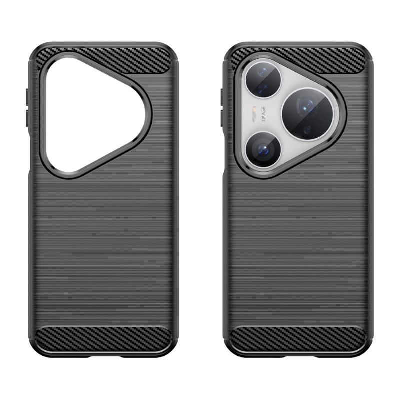 Deksel Huawei Pura 80 Pro Børstet Karbonfiber Beskyttelse Deksel