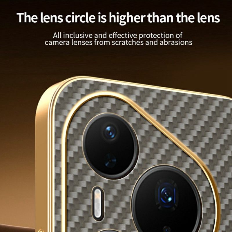 Deksel Huawei Pura 80 Pro Karbonfibertekstur