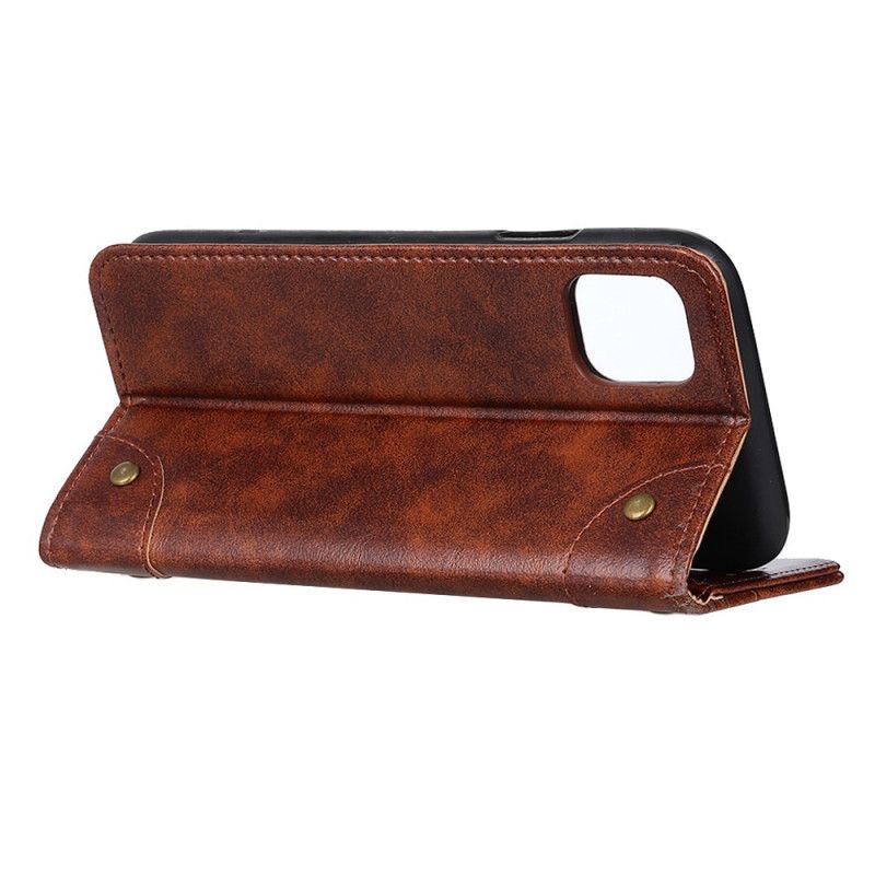 Folio Deksel Samsung Galaxy A41 Svart Vintage Nagelversjon