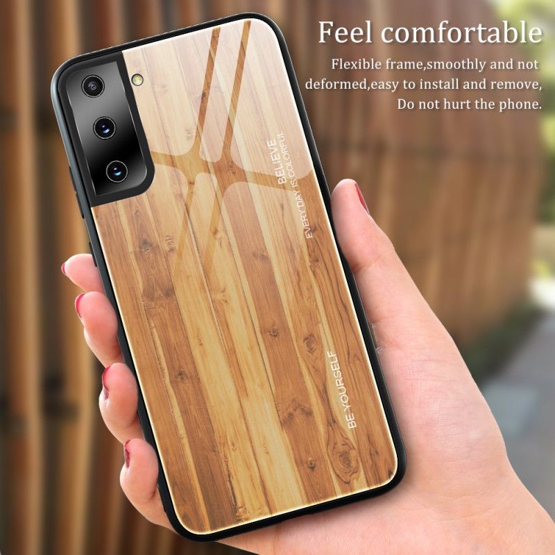 Deksel for Samsung Galaxy S21 5G Svart Trebeskyttet Herdet Glass