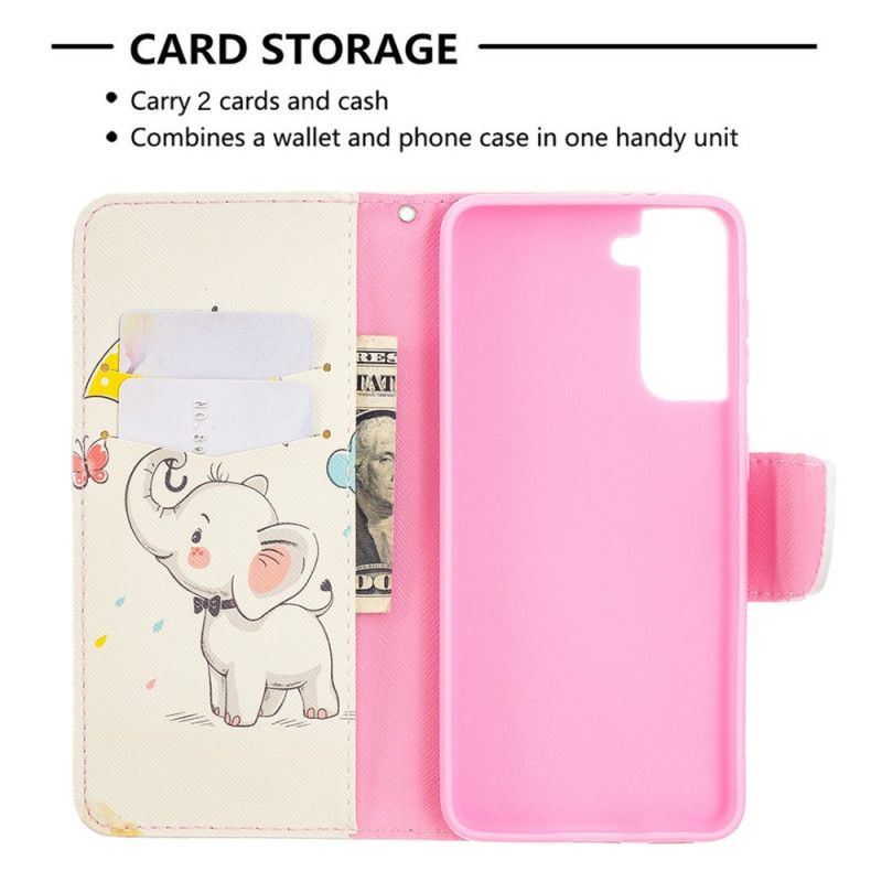 Folio Deksel for Samsung Galaxy S21 5G Elefant