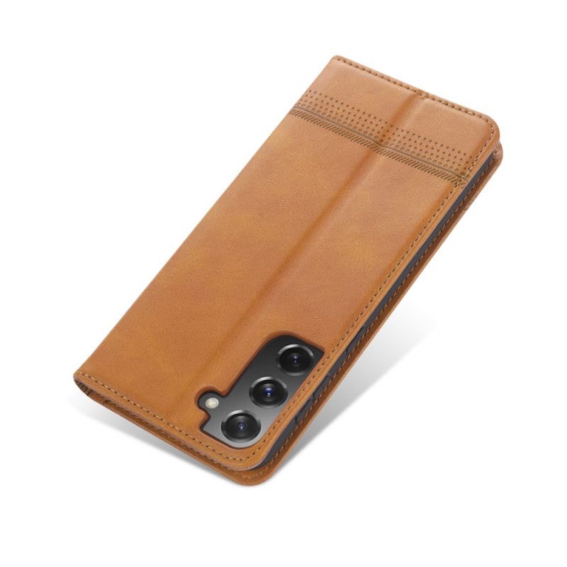 Folio Deksel Samsung Galaxy S21 5G Svart Azns Lærstil