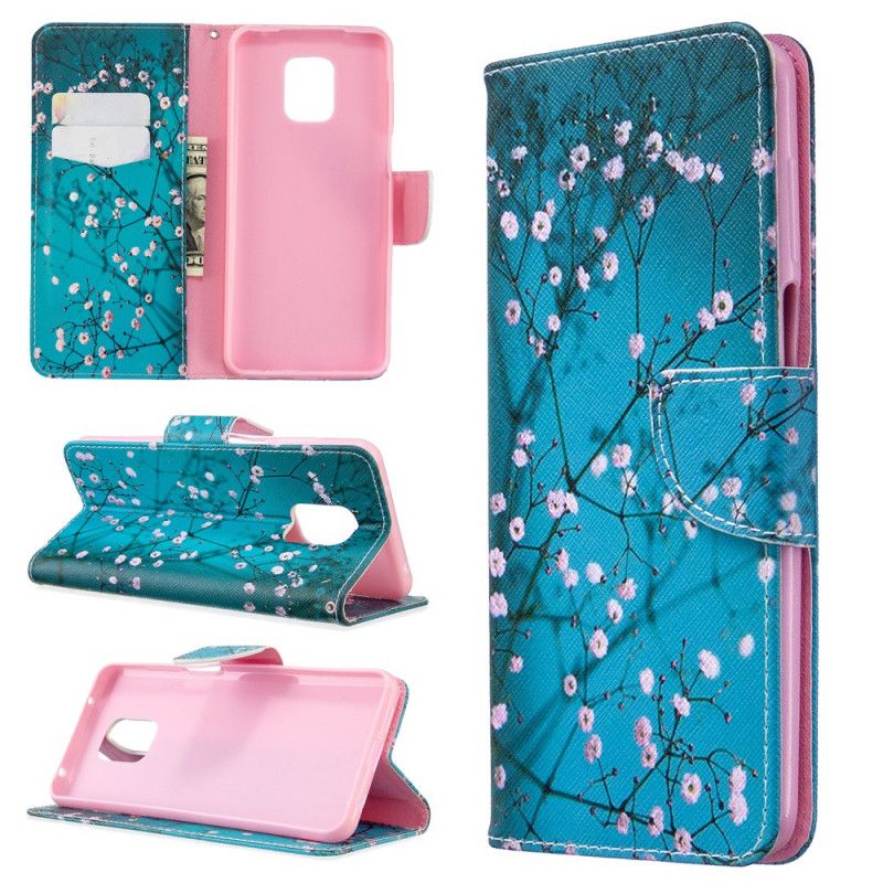 Folio Deksel for Xiaomi Redmi Note 9S / Note 9 Pro Blomstrende Tre