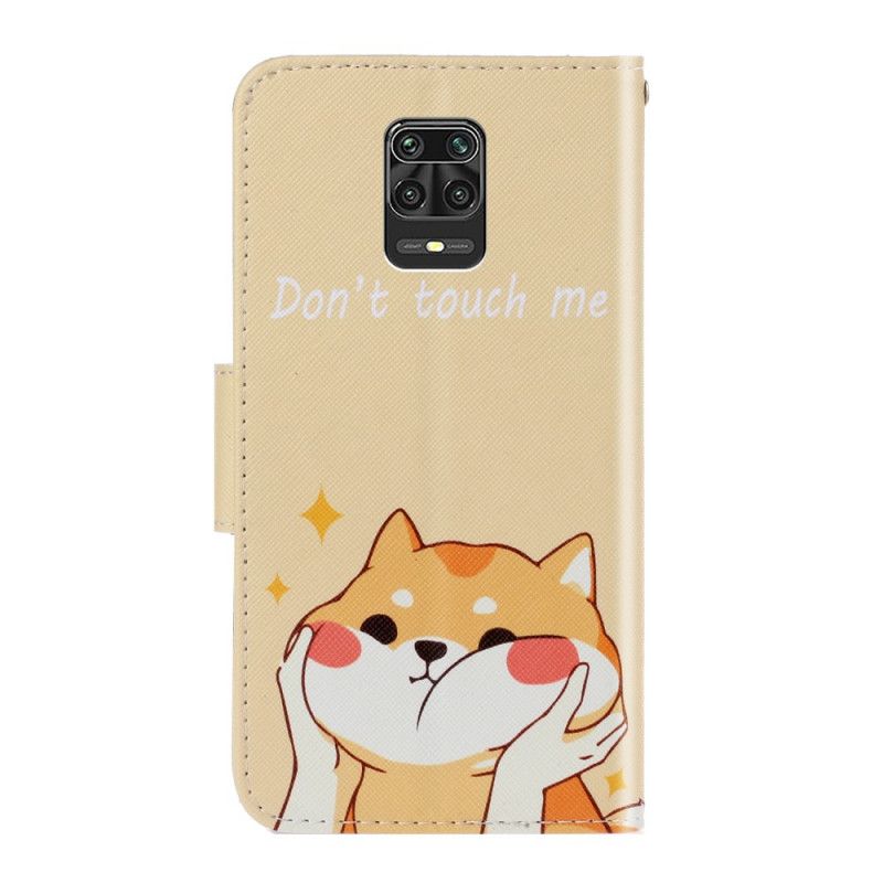 Folio Deksel Xiaomi Redmi Note 9S / Note 9 Pro Katt Må Ikke Berøre Meg Med Tanga Beskyttelse
