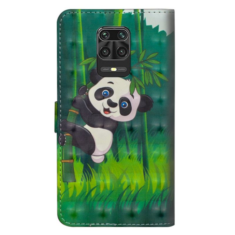 Folio Deksel Xiaomi Redmi Note 9S / Note 9 Pro Panda Og Bambus